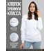 Худи унисекс оверсайз с капюшоном кофта толстовка хб