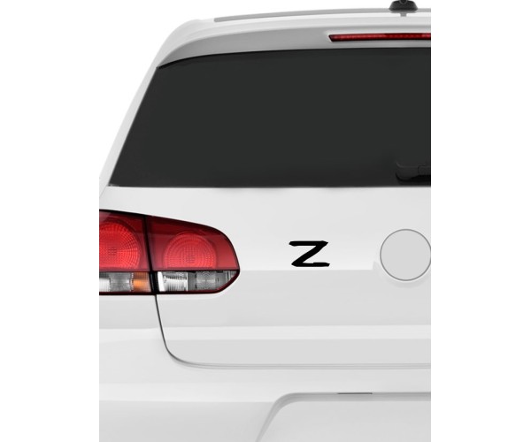 Наклейка на авто с принтом Z | Оригинальная наклейка на машину с буквой Z