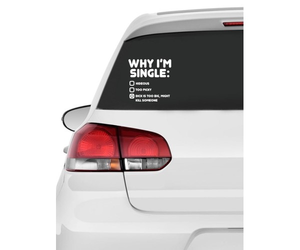 Прикольная наклейка на автомобиль | Смешной и оригинальный стикер для авто с принтом, с надписью