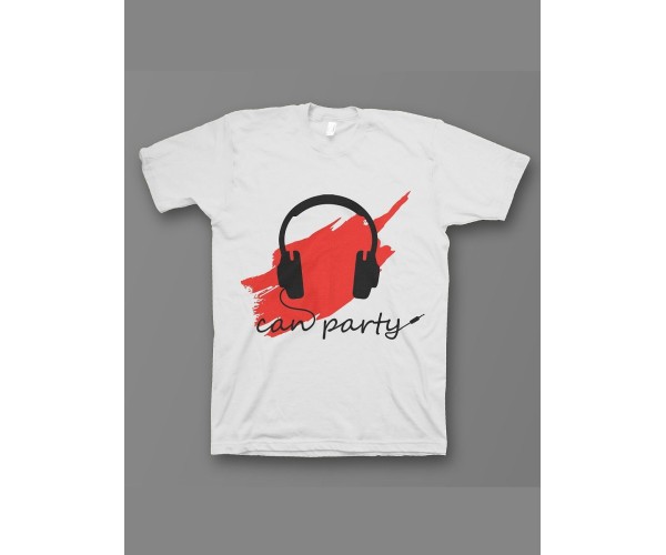 Sharp& Мужская футболка с прикольным принтом Can party