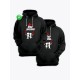 Парные hoodie для двоих оверсайз с принтом и капюшоном