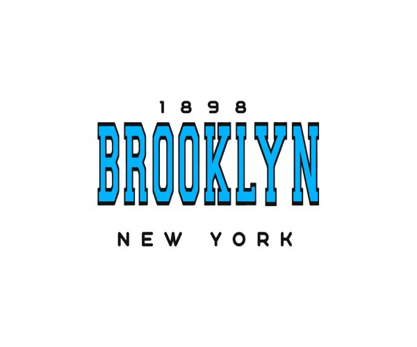 Шоппер Brooklyn New York y2k бежевый эко сумка с принтом