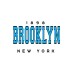 Шоппер Brooklyn New York y2k бежевый эко сумка с принтом