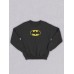 Черный свитшот оверсайз принт Бэтмен Batman бетмен унисекс