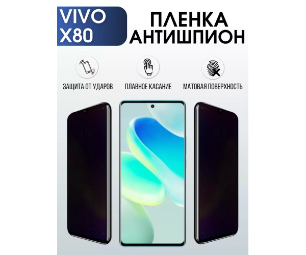 Гидрогелевая пленка на VIVO X80 антишпион