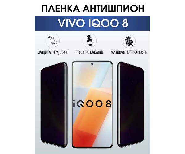 Гидрогелевая пленка на VIVO IQOO 8 антишпион