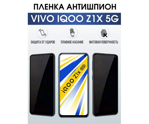 Гидрогелевая пленка на VIVO IQOO Z1X 5G антишпион