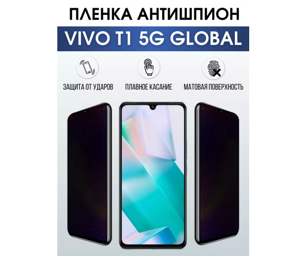 Гидрогелевая пленка на VIVO T1 5G GLOBAL антишпион