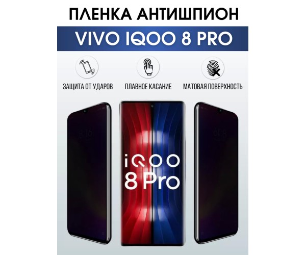 Гидрогелевая пленка на VIVO IQOO 8 PRO антишпион