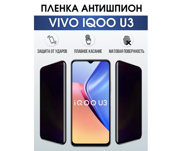 Гидрогелевая пленка на VIVO IQOO U3 антишпион