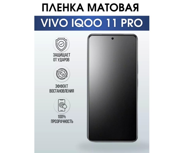 Гидрогелевая пленка на VIVO IQOO 11 PRO матовая