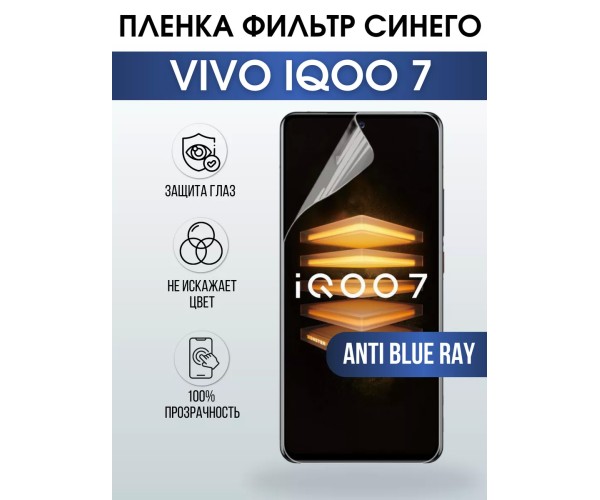 Гидрогелевая пленка на VIVO IQOO 7 anti blue