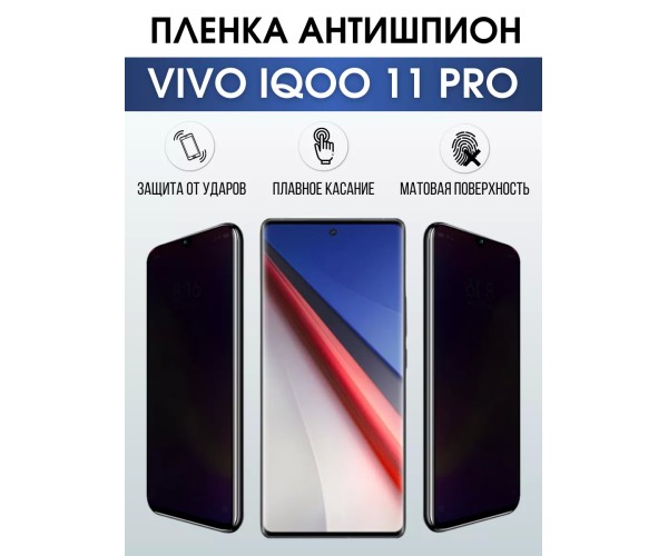 Гидрогелевая пленка на VIVO IQOO 11 PRO антишпион