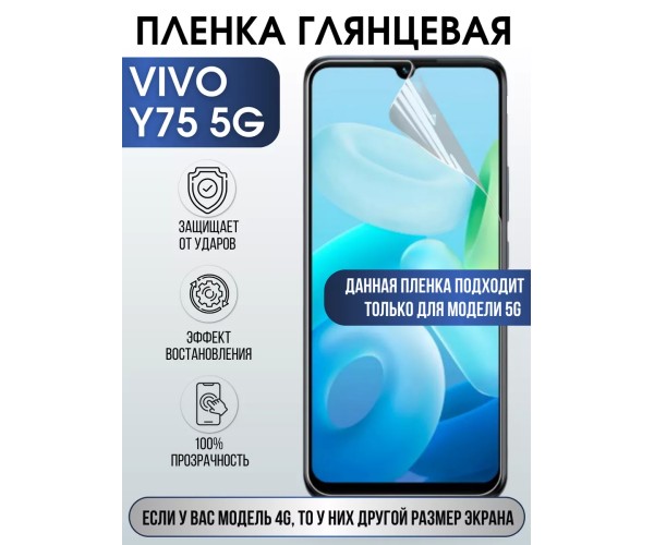 Гидрогелевая пленка на VIVO Y75 5G глянцевая