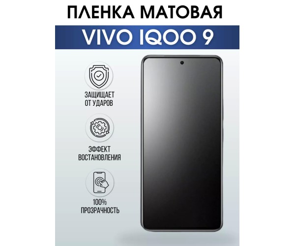 Гидрогелевая пленка на VIVO IQOO 9 матовая