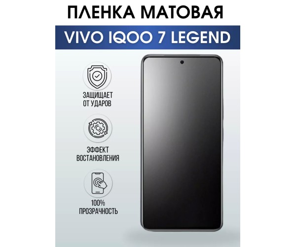 Гидрогелевая пленка на VIVO IQOO 7 LEGEND матовая