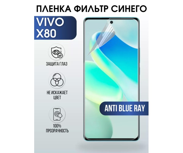 Гидрогелевая пленка на VIVO X80 anti blue