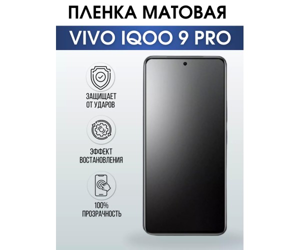 Гидрогелевая пленка на VIVO IQOO 9 PRO матовая