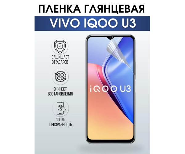 Гидрогелевая пленка на VIVO IQOO U3 глянцевая