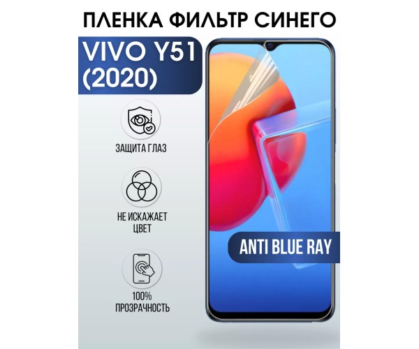 Гидрогелевая пленка на VIVO Y51 2020Г anti blue