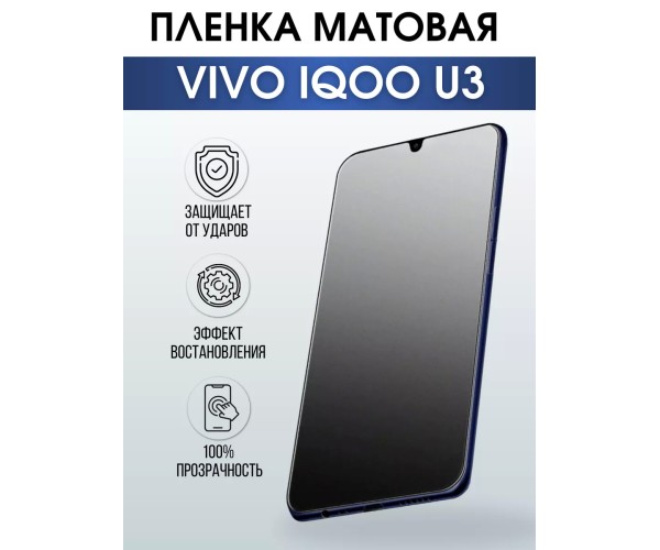 Гидрогелевая пленка на VIVO IQOO U3 матовая