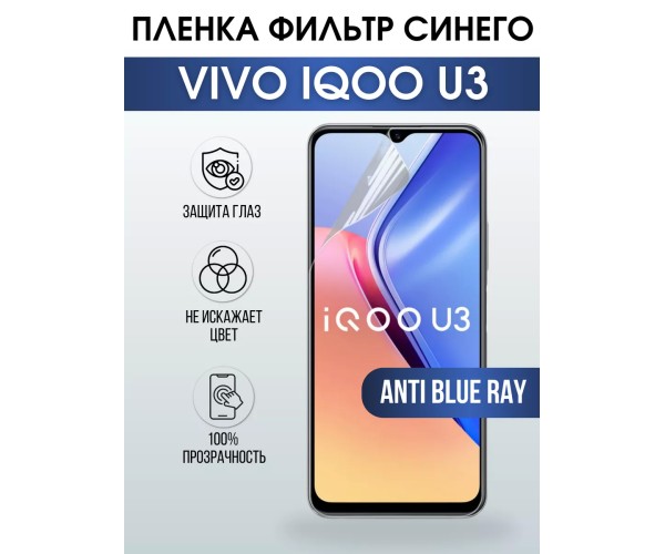 Гидрогелевая пленка на VIVO IQOO U3 anti blue