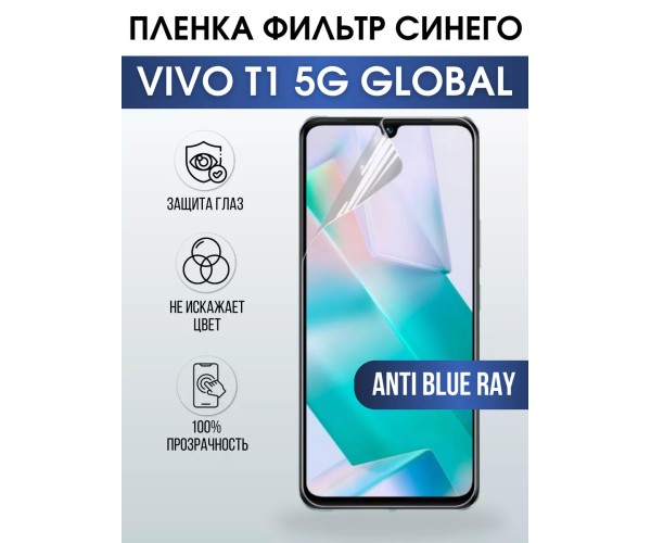 Гидрогелевая пленка на VIVO T1 5G GLOBAL anti blue