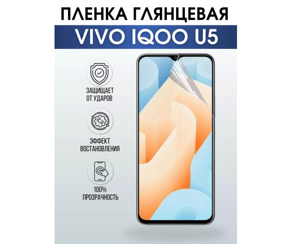 Гидрогелевая пленка на VIVO IQOO U5 глянцевая