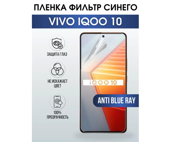 Гидрогелевая пленка на VIVO IQOO 10 anti blue