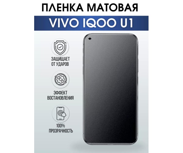 Гидрогелевая пленка на VIVO IQOO U1 матовая