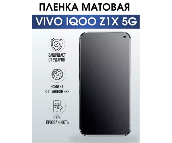 Гидрогелевая пленка на VIVO IQOO Z1X 5G матовая