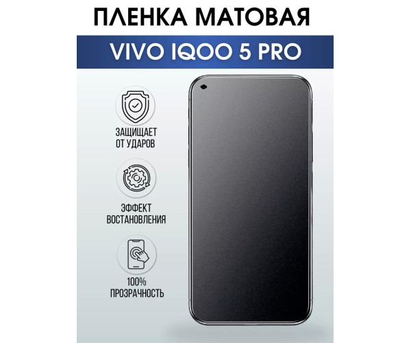 Гидрогелевая пленка на VIVO IQOO 5 PRO матовая