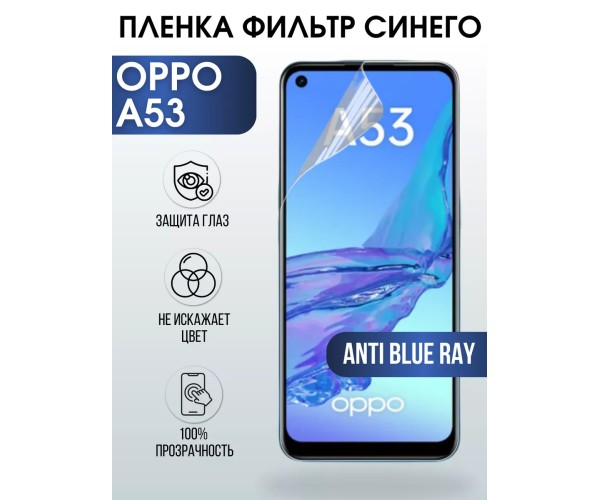 Гидрогелевая пленка OPPO A53 Оппо anti blue ray