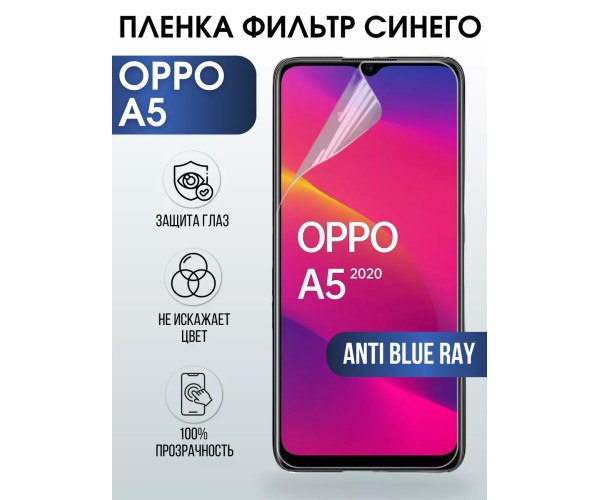 Гидрогелевая пленка OPPO A5 Оппо anti blue ray